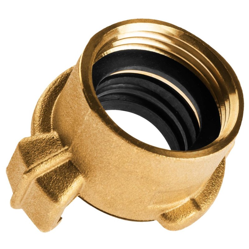 Réz gyorscsatlakozó, belső menetes, körmös, bajonett záras 1'' (15-632)