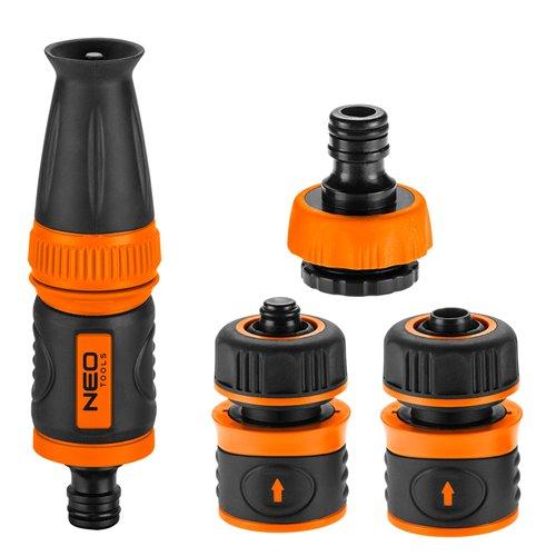 Öntözőfej csatlakozókkal 1/2'', 4db (15-710)
