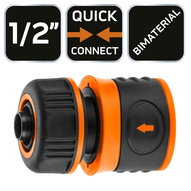 Tömlő gyorscsatlakozó 1/2'', kétkomponensű (15-720) Tömlő gyorscsatlakozó 1/2'', kétkomponensű (15-720)