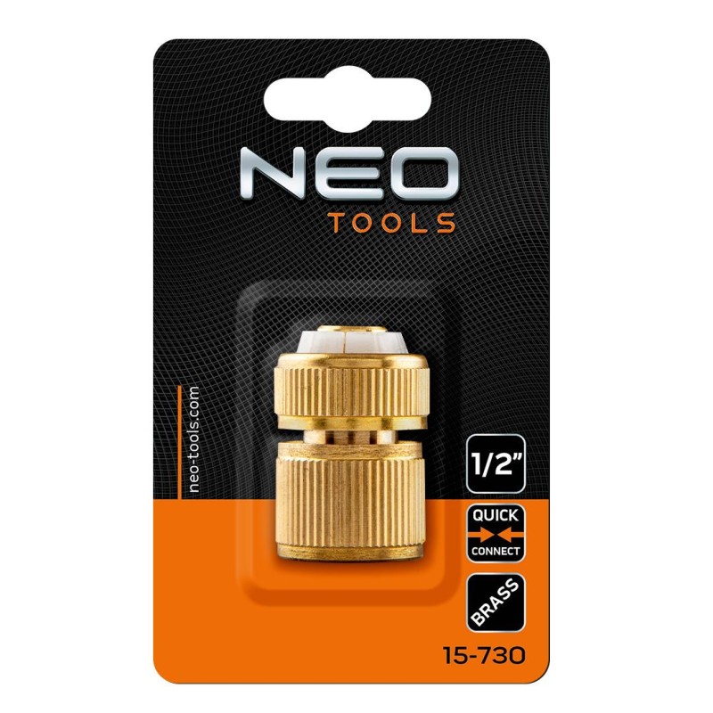 Tömlő gyorscsatlakozó 1/2'', réz (15-730) Tömlő gyorscsatlakozó 1/2'', réz (15-730)