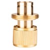 Tömlő gyorscsatlakozó 3/4'', vízstoppos, réz (15-733)
