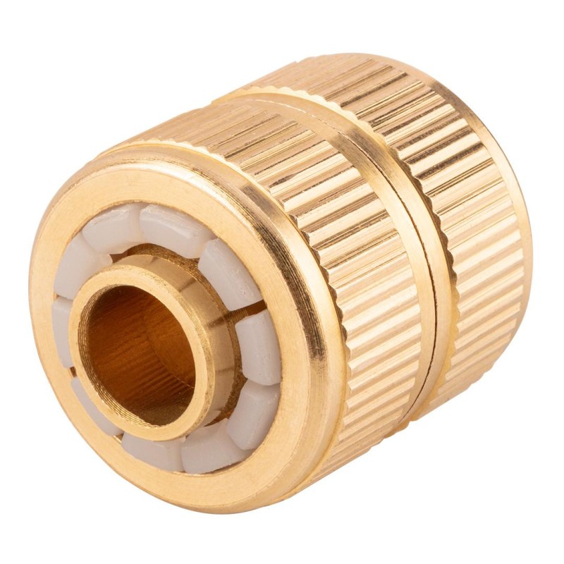 Tömlőtoldó csatlakozó 1/2'', réz (15-736)