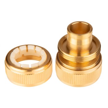 Tömlőtoldó csatlakozó 3/4'', réz (15-737)