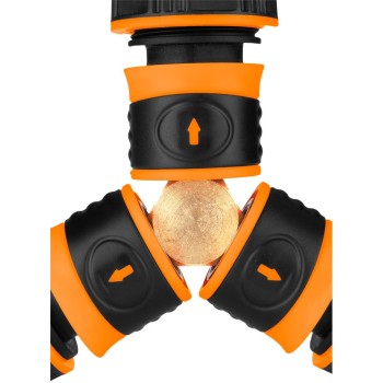 Y csatlakozó, 3 ágú, réz (15-748)