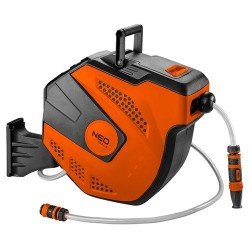 Autómata tömlődob, 20 m locsolótömlő + 2 m csatlakozó tömlő, 10 bar, PP ház, PVC tömlő, falra szerelhető (15-891) Autómata tömlődob, 20 m locsolótömlő + 2 m csatlakozó tömlő, 10 bar, PP ház, PVC tömlő, falra szerelhető (15-891)