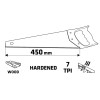 Kézifűrész 450mm, teflon bevonat, védőtokkal (15G102)