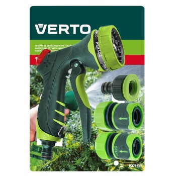 Öntözőpisztoly csatlakozókkal 1/2'', 4db (15G713)