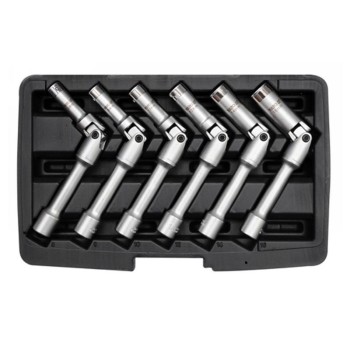 YATO Csuklós gyertyakulcs készlet 6 részes 8 / 9 / 10 / 12 / 14 / 16 mm 3/8' CrV (YT-0534)