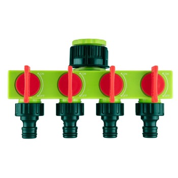 Vízelosztó, 4 utas, Csapcsatlakozó, zárható (15G761)