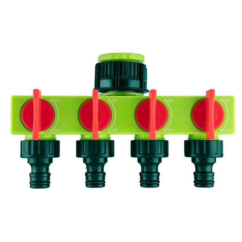 Vízelosztó, 4 utas, Csapcsatlakozó, zárható (15G761)