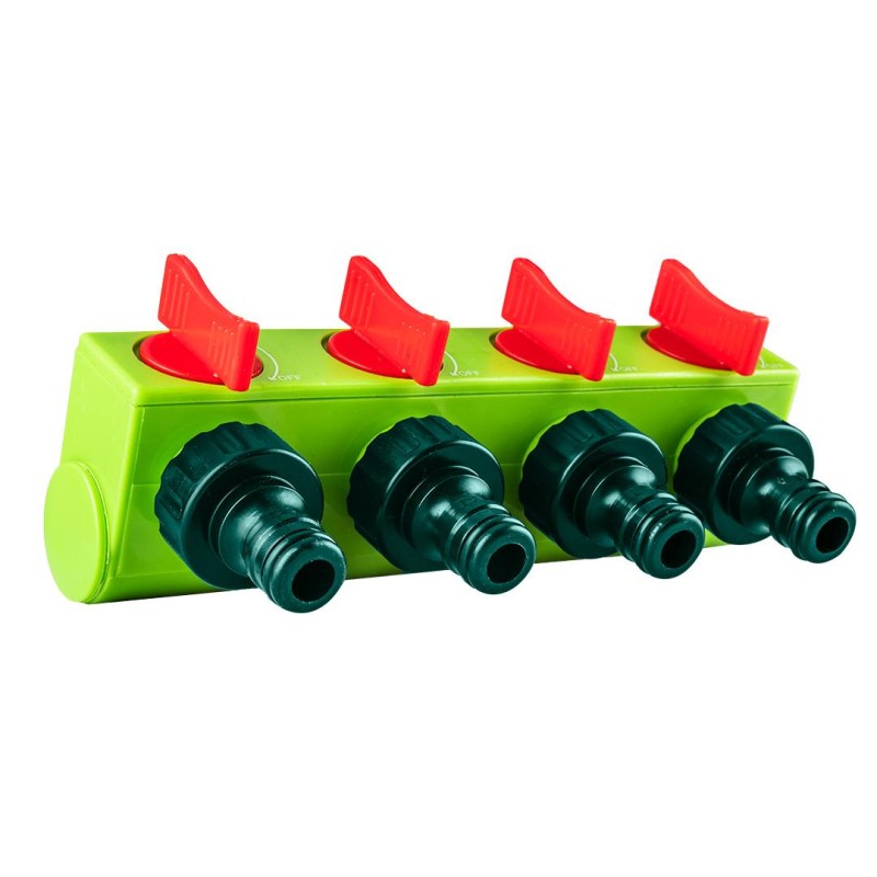 Vízelosztó, 4 utas, Csapcsatlakozó, zárható (15G761)