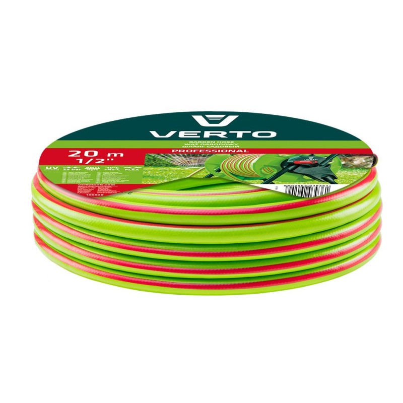 Locsolótömlő 20 m, 1/2'', Professional: csomózódás, csavarodás védelem, UV álló, algásodás védelem (15G820)