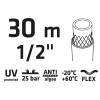 Locsolótömlő 30 m, 1/2'', Professional: csomózódás, csavarodás védelem, UV álló, algásodás védelem (15G821)