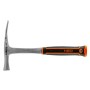 Kőműveskalapács széles fejjel, 600g, monoblokk, kétkomponensű markolat (25-105)