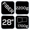 Hasítófejsze 2200g, fej 1700g, üvegszálas markolat 28'' (27-033)