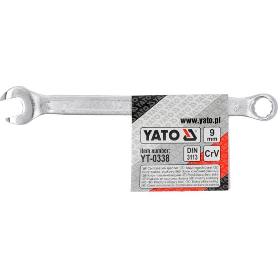 YATO Csillag-villáskulcs 9 mm / 140 mm CrV (YT-0338) YATO Csillag-villáskulcs 9 mm / 140 mm CrV (YT-0338)