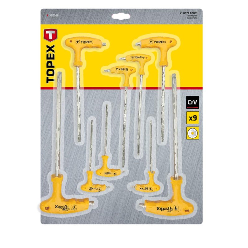 Torxkulcs készlet T NYELŰ 9db (35D968)