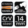 Favéső 14mm, CRV, 2-komponensű markolat (37-914) Favéső 14mm, CRV, 2-komponensű markolat (37-914)