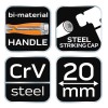 Favéső 20mm, CRV, 2-komponensű markolat (37-920) Favéső 20mm, CRV, 2-komponensű markolat (37-920)