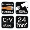 Favéső 24mm, CRV, 2-komponensű markolat (37-924) Favéső 24mm, CRV, 2-komponensű markolat (37-924)