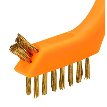 Drótkefe készlet 3db, 3x7 sor, Acél, műanyag és sárgaréz szálas kefék (39-100)