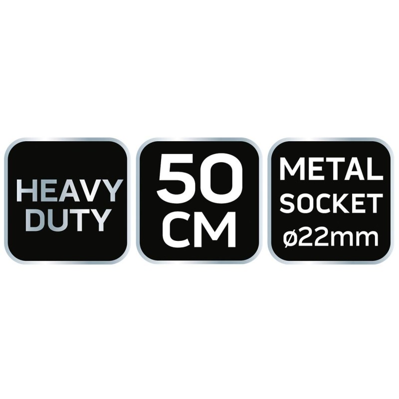 Térkő-, beton-, járdaseprű 50cm, fém nyélbefogó, profi kivitel (39-202)