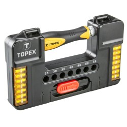 Bitkészlet racsnis hajtószárral 37db (39D343)