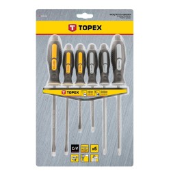 Csavarhúzó készlet, üthető, 6db (39D506)