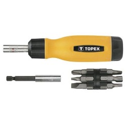 Csavarhúzó RACSNIS + 13 BIT, CrV, 1/4'' (39D518)