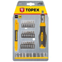 Bitfejes Csavarhúzó készlet 34db, RACSNIS (39D522) Bitfejes Csavarhúzó készlet 34db, RACSNIS (39D522)