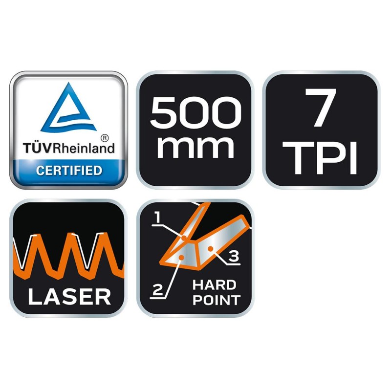 KéziFŰRÉSZ 500MM 7TPI (41-041)