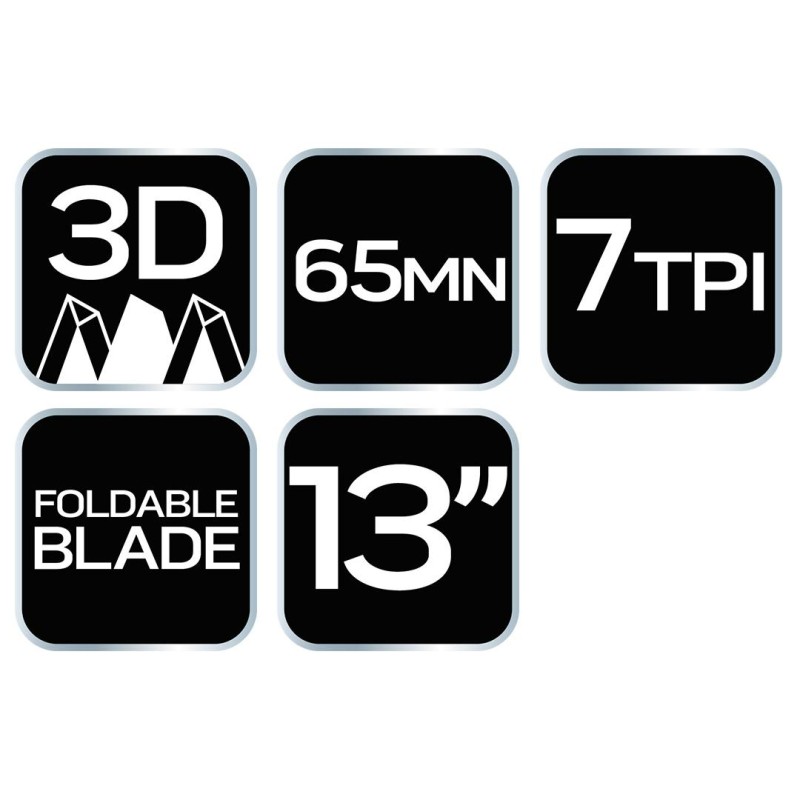 Ágvágó fűrész, fűrészlap:330mm(13''), 7 TPI, övre csatolható védőtokkal (42-101) Ágvágó fűrész, fűrészlap:330mm(13''), 7 TPI, övre csatolható védőtokkal (42-101)