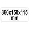 YATO Szerszámosláda fém 360 x 150 x 115 mm (YT-0882)