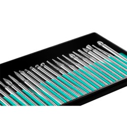 Gyémánt fúró-csiszoló készlet mini fúró- és csiszológéphez, 30db (50G027) Gyémánt fúró-csiszoló készlet mini fúró- és csiszológéphez, 30db (50G027)