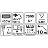 Szennyvízszivattyú 400W (52G441)