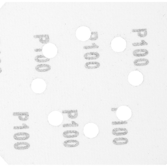 Csiszolókorong tépőzáras 150mm, K100, 8 lyukkal, 65mm, 5db (54H019)