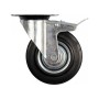 VOREL Ipari kerék forgóvillás fékkel 160 mm 130 kg (87325)