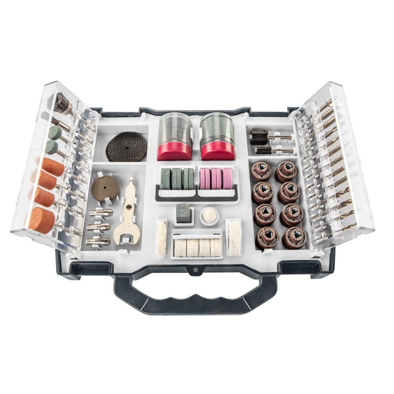 Tartozékkészlet mini fúró- és csiszológéphez 99db (55H084) Tartozékkészlet mini fúró- és csiszológéphez 99db (55H084)