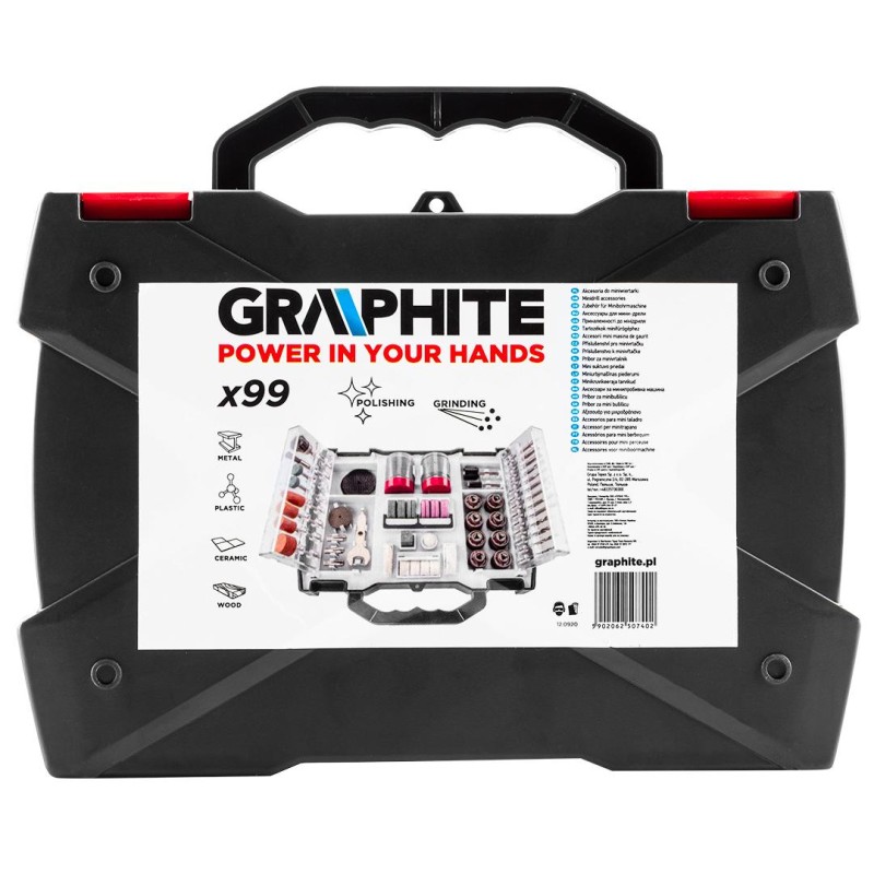 Tartozékkészlet mini fúró- és csiszológéphez 99db (55H084) Tartozékkészlet mini fúró- és csiszológéphez 99db (55H084)
