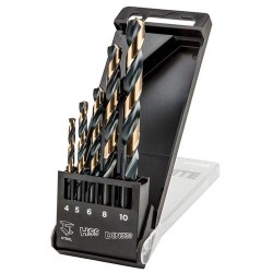 HSS-CNC Csigafúró készlet, 124°, ''Pro-Tec'', 4.0 - 10.0mm, 5db (55H086)