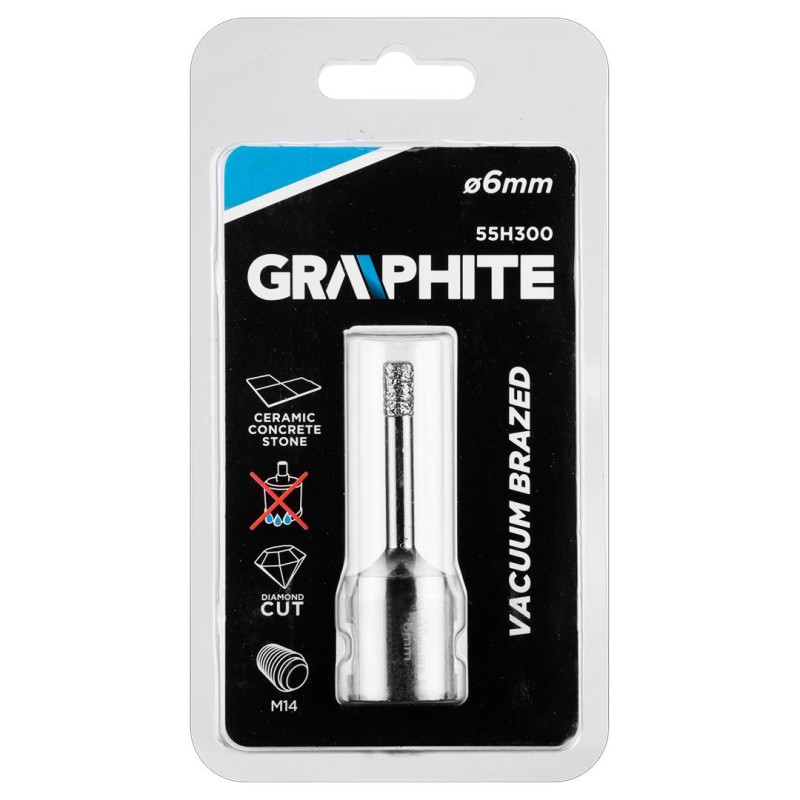 Körkivágó, gyémántos 6mm x M14 (55H300) Körkivágó, gyémántos 6mm x M14 (55H300)