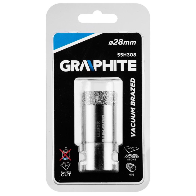 Körkivágó, gyémántos 28mm x M14 (55H308) Körkivágó, gyémántos 28mm x M14 (55H308)