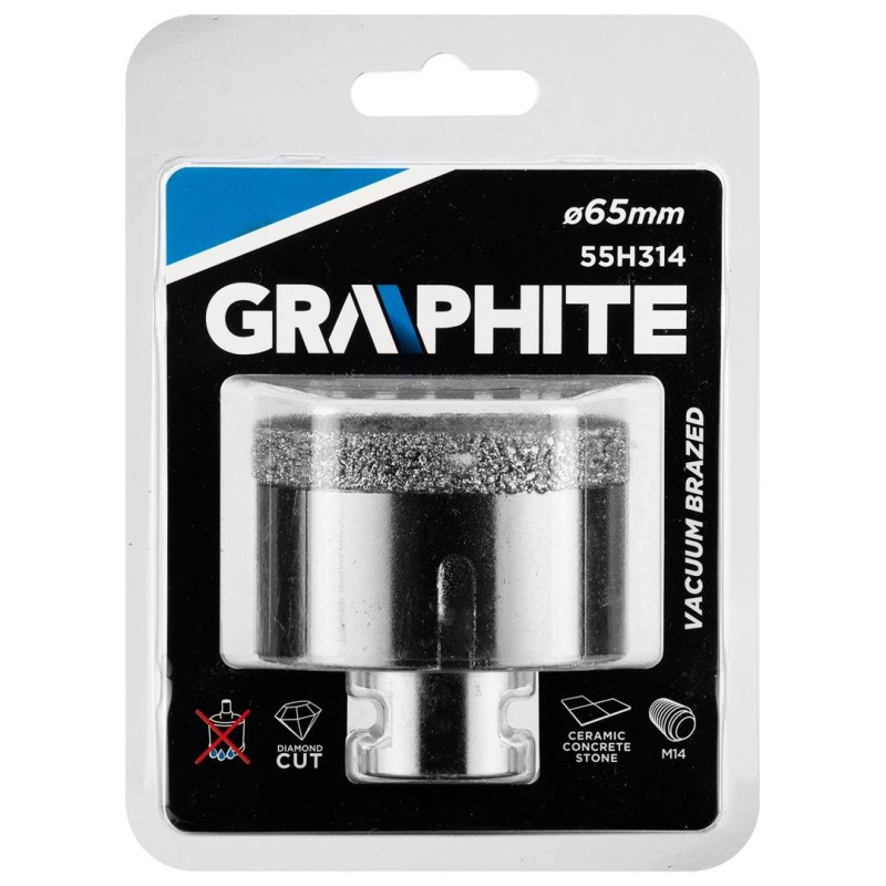 Körkivágó, gyémántos 65mm x M14 (55H314) Körkivágó, gyémántos 65mm x M14 (55H314)