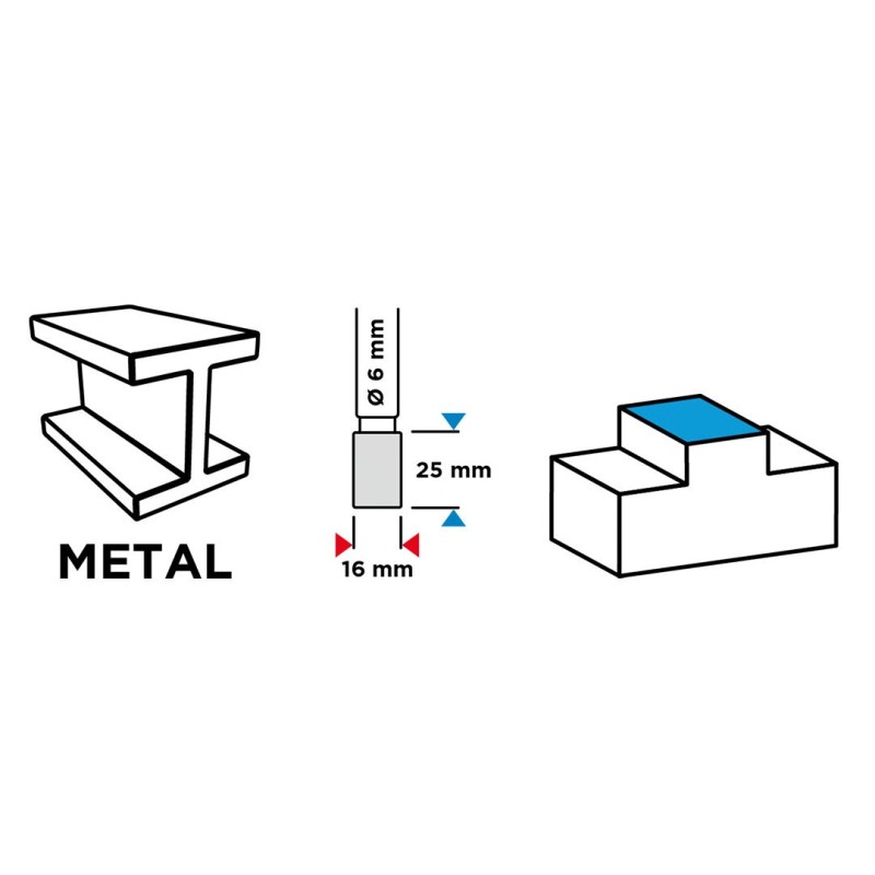 Keményfém marófej, turbómaró, A, hengeres, 16x25mm, szár méret: 6x45mm (55H355) Keményfém marófej, turbómaró, A, hengeres, 16x25mm, szár méret: 6x45mm (55H355)