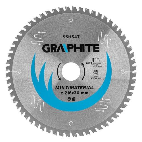 Körfűrészlap UNIVERZÁLIS, keményfém fogakkal, 216x30mm, 60 fog (55H547)