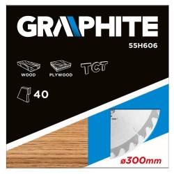 Körfűrészlap keményfém fogakkal, 300x30mm, 40 fog (55H606) Körfűrészlap keményfém fogakkal, 300x30mm, 40 fog (55H606)