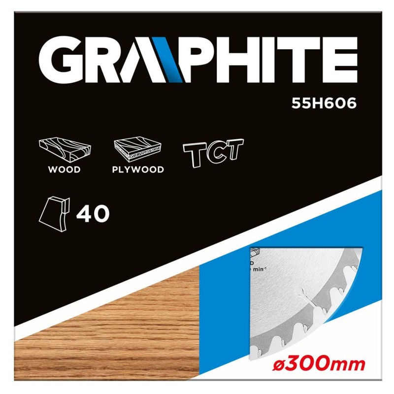 Körfűrészlap keményfém fogakkal, 300x30mm, 40 fog (55H606) Körfűrészlap keményfém fogakkal, 300x30mm, 40 fog (55H606)