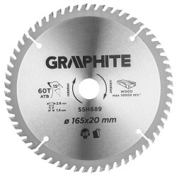 Körfűrészlap merülőfűrészhez keményfém fogakkal, 165x20mm, 60 fog (55H689) Körfűrészlap merülőfűrészhez keményfém fogakkal, 165x20mm, 60 fog (55H689)