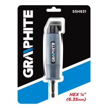 Sarok adapter 90°, akkus fúrókhoz, 1/4” (6,35mm) Mágneses befogó, jobb és bal forgásirány (55H931) Sarok adapter 90°, akkus fúrókhoz, 1/4” (6,35mm) Mágneses befogó, jobb és bal forgásirány (55H931)