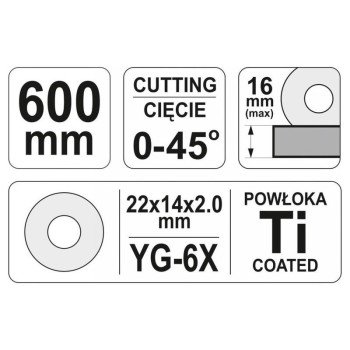 YATO Csempevágó 600 mm 1 sínes (YT-3707)